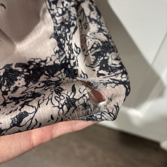 Navy and cream slip dress from FAME - Picture 2 of 2